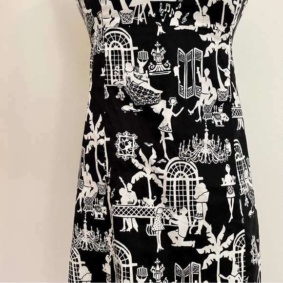 Lily Pulitzer Late Night Toile Strapless Dress - Picture 6 of 7